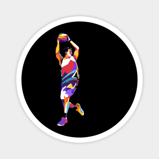 Basketball Pop Art Magnet